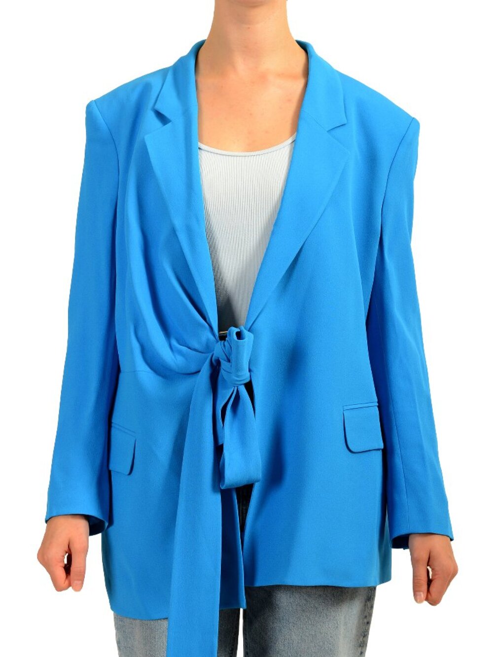 Hugo Boss Women's "Jawana" Royal Blue Belted Blazer US 8P IT 44P